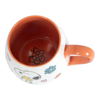 Snoopy Large 20 Oz. Stoneware Mug With Embossed Graphics - snoopn4pnuts.com