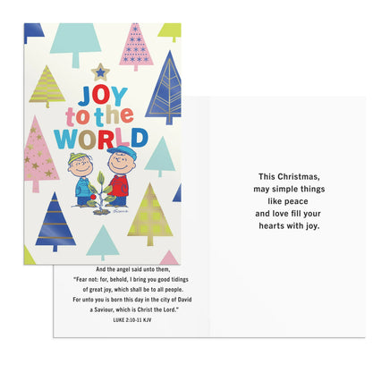 Peanuts Inspirational Christmas Card Set With Metallic Foil Accents - snoopn4pnuts.com