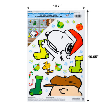 Peanuts Holiday "Peeker" Reusable Window Clings (Great For Car Windows Too!) - ON SALE! - snoopn4pnuts.com