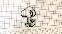 Snoopy-Shaped Metal Paper Clips (10)