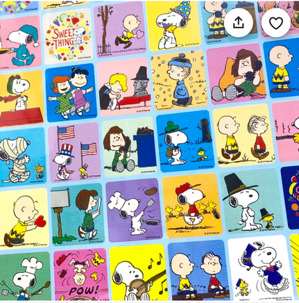 Peanuts Activities Sticker Set - snoopn4pnuts.com