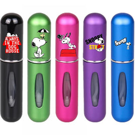 Snoopy Mini Portable Purse/Pocket - Size Perfume Spray Bottle With Metal Case - snoopn4pnuts.com
