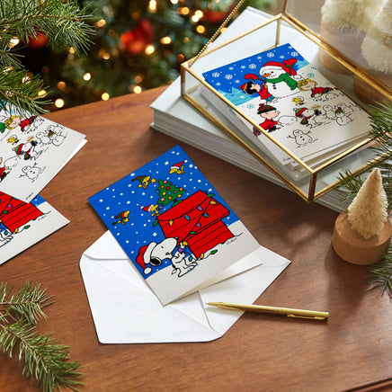 Peanuts Inspirational Christmas Card Set With Glitter Accents - snoopn4pnuts.com