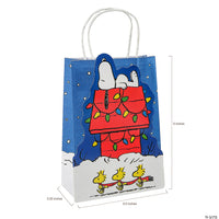 Snoopy Christmas Gift Bag With Old-Style Rope Handle