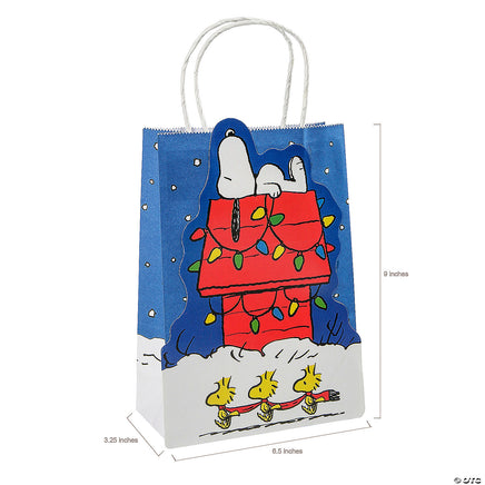 Snoopy Christmas Gift Bag With Old - Style Rope Handle - snoopn4pnuts.com