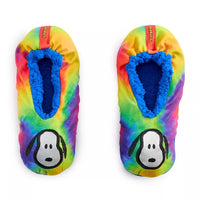 Men's Snoopy Rainbow Plush Fuzzy Babba Slippers (Fits Women Who Wear a 11.5" Long Shoe) - snoopn4pnuts.com