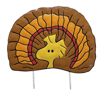 Peanuts Hammered Metal Halloween Pumpkin Press - In Decor - Woodstock Turkey - snoopn4pnuts.com