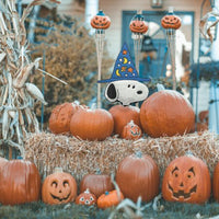 Peanuts Hammered Metal Halloween Pumpkin Press - In Decor - Snoopy Witch - snoopn4pnuts.com