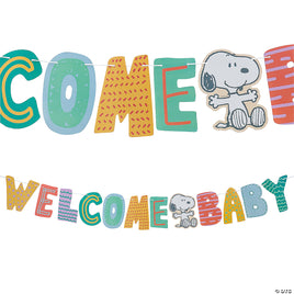Snoopy Welcome Baby Ready - To - Hang Garland - snoopn4pnuts.com
