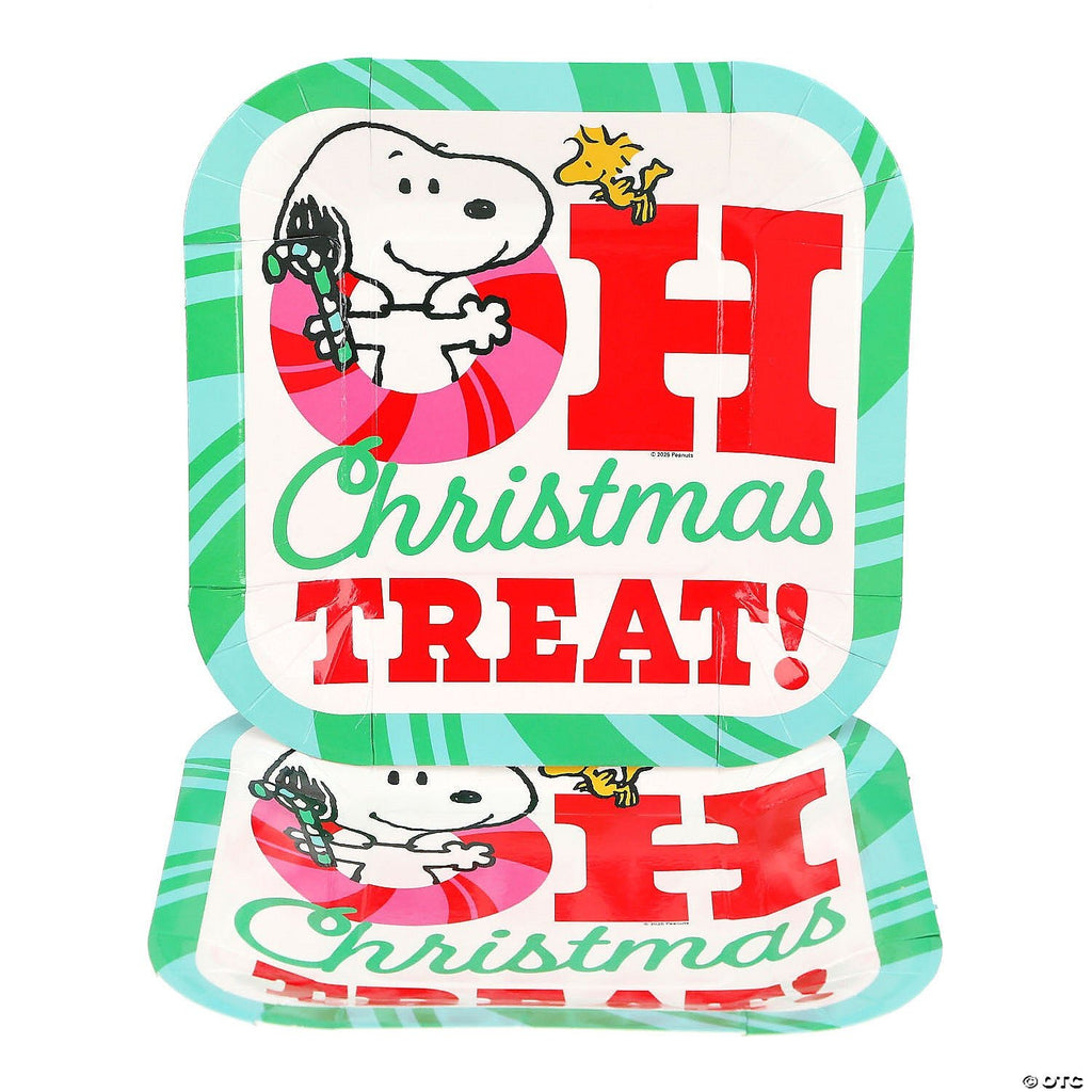 Snoopy Christmas Luncheon Plates (Repackaged) - snoopn4pnuts.com