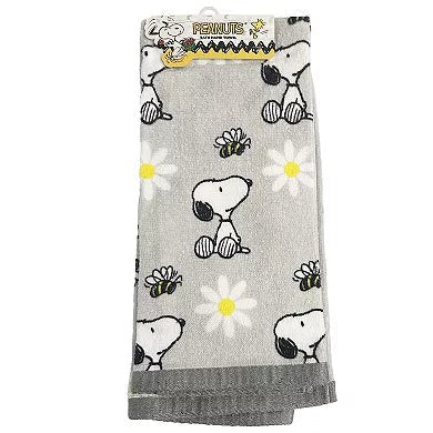Snoopy Hand Towel - Daisies - snoopn4pnuts.com