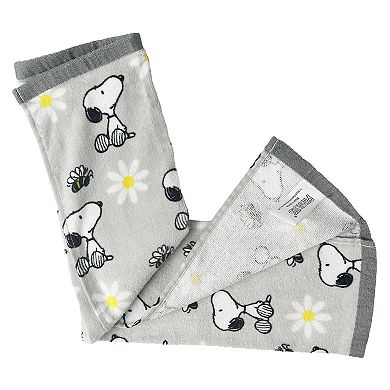 Snoopy Hand Towel - Daisies - snoopn4pnuts.com