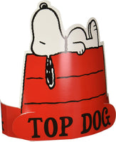 Peanuts Snoopy Top Dog Wearable Cut-Out Hats - Great For School and Parties!