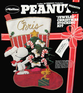 Peanuts Jeweled Christmas Stocking Kit - "Sweet Tree" - snoopn4pnuts.com