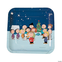 Peanuts Gang Christmas Holiday Dinner Plates - Generously Sized and Great For Holding Cookies! - snoopn4pnuts.com