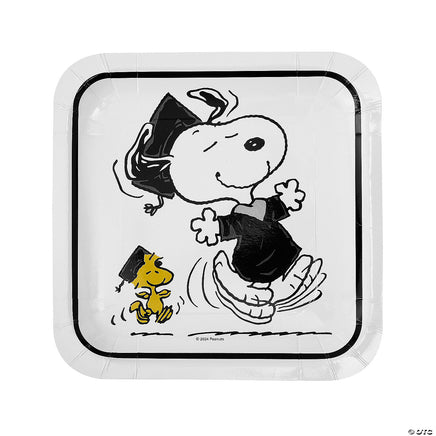 Snoopy Graduation Dinner Plates (Generously Sized!) - snoopn4pnuts.com