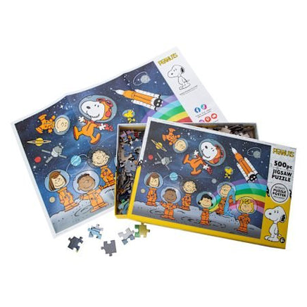 Peanuts Jigsaw Puzzle - Astronauts On The Moon FREE POSTER! - snoopn4pnuts.com