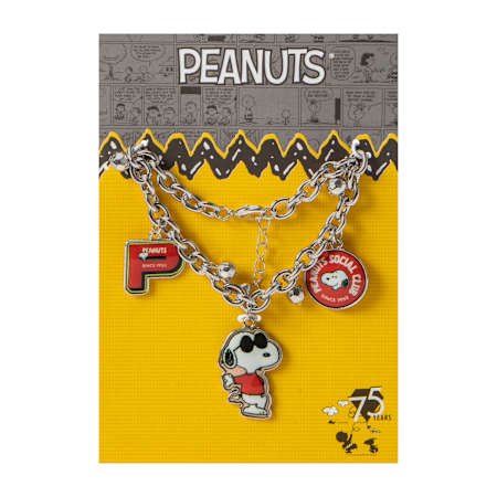 Peanuts 75th Anniversary Adjustable Charm Bracelet (Since 1950) - snoopn4pnuts.com