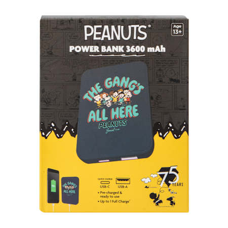 Peanuts Battery-Operated Power Bank (3600 mAh)
