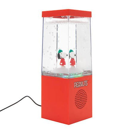 Snoopy Portable Bluetooth Water Speaker With Moving Snow and LED Color Changing Effects (USB - C Connectivity) - snoopn4pnuts.com