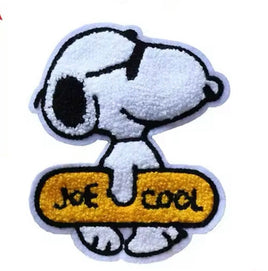 Joe Cool Snoopy Large Furry Patch - snoopn4pnuts.com