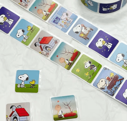 Peanuts 500 - Piece Sticker Roll - ON SALE! - snoopn4pnuts.com