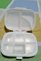Peanuts Safe and Secure Pill Box With 8 Compartments - Perfect Size For Purse and Traveling! - snoopn4pnuts.com