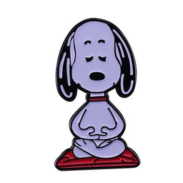 Snoopy Yoga Enamel Pin - snoopn4pnuts.com
