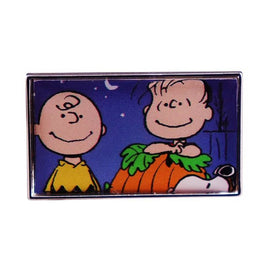 Charlie Brown and Linus Halloween Enamel Pin - snoopn4pnuts.com