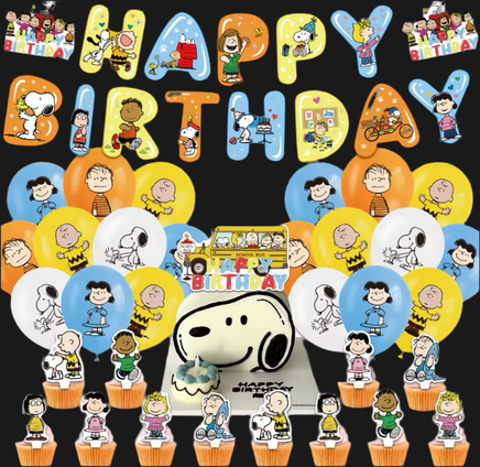 Peanuts Party Ware - Cake Topper (One - Time Use) - Matching Party Ware Sold Separately - snoopn4pnuts.com
