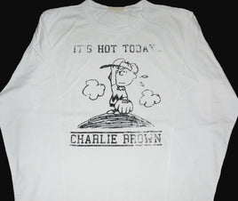Charlie Brown Long - Sleeve T-Shirt - It's Hot Today (Size Medium/Runs Big) - snoopn4pnuts.com