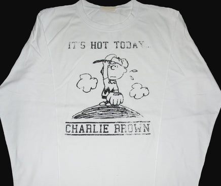Charlie Brown Long - Sleeve T-Shirt - It's Hot Today (Size Medium/Runs Big) - snoopn4pnuts.com