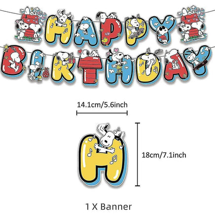 Peanuts Birthday Banner Party Ware - snoopn4pnuts.com