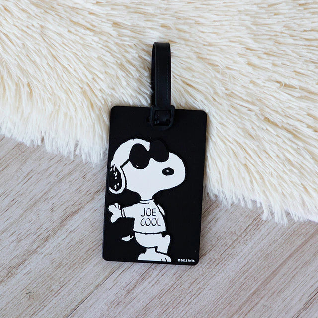 Peanuts PVC Luggage Tag With Raised Graphics - Snoopy Joe Cool