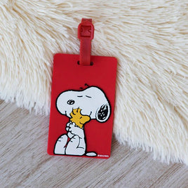 Peanuts PVC Luggage Tag With Raised Graphics - Snoopy - snoopn4pnuts.com