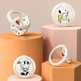 Snoopy Metal Cell Phone Stand / Finger Loop - Low Profile For Carrying In Pocket! - snoopn4pnuts.com
