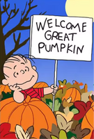 NON-VINTAGE FLAG - THE GREAT PUMPKIN (HALLOWEEN)