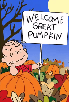NON - VINTAGE FLAG - THE GREAT PUMPKIN (HALLOWEEN) - snoopn4pnuts.com