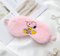Snoopy Plush and Satin Sleep Mask