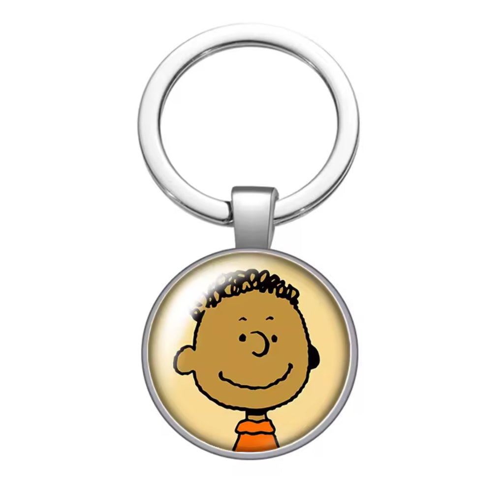 Peanuts Glass and Metal Key Chain - Franklin