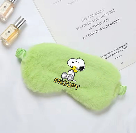 Snoopy Plush and Satin Sleep Mask - snoopn4pnuts.com