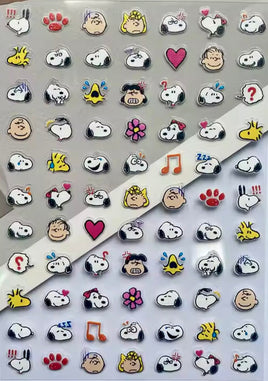 Peanuts Clear - Backed Mini Sticker Set - snoopn4pnuts.com