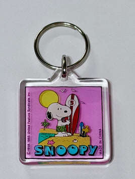 Snoopy Surfer Acrylic Key Chain