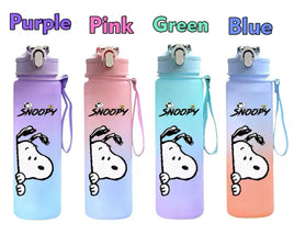 Snoopy Large Capacity Water Bottle With Removable Wrist Strap - Peeking - snoopn4pnuts.com