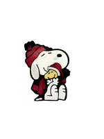 Snoopy Plastic Lenticular Sticker (6" High!) - Woodstock Hug