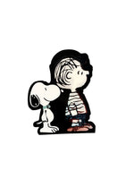 Snoopy Plastic Lenticular Sticker (6" High!) - 3-Way Feature: Snoopy With Linus/Charlie Brown/Lucy