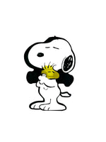 Snoopy Plastic Lenticular Sticker (Over 5.5" High!) - Snoopy Hug