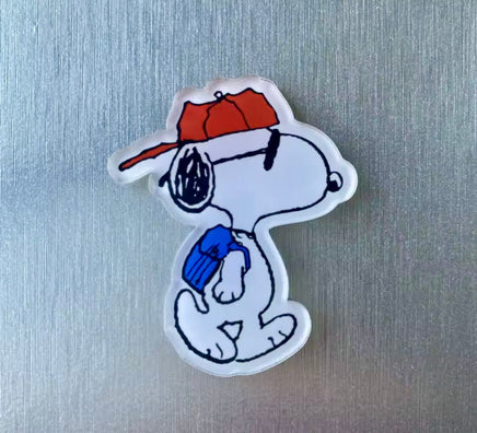 Snoopy Acrylic Magnet - Joe Cool - snoopn4pnuts.com