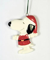Snoopy Santa Flat Christmas Ornament