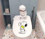Snoopy Hugs Woodstock LARGE Vinyl Water-Proof Decal (Solid Fill/Full Color) - Over 9" High!